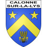 Calonne-sur-la-Lys 62 ville sticker blason écusson autocollant adhésif