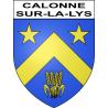 Calonne-sur-la-Lys Sticker wappen, gelsenkirchen, augsburg, klebender aufkleber