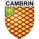 Pegatinas escudo de armas de Cambrin adhesivo de la etiqueta engomada