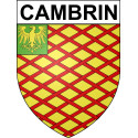 Stickers coat of arms Cambrin adhesive sticker