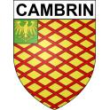 Cambrin Sticker wappen, gelsenkirchen, augsburg, klebender aufkleber