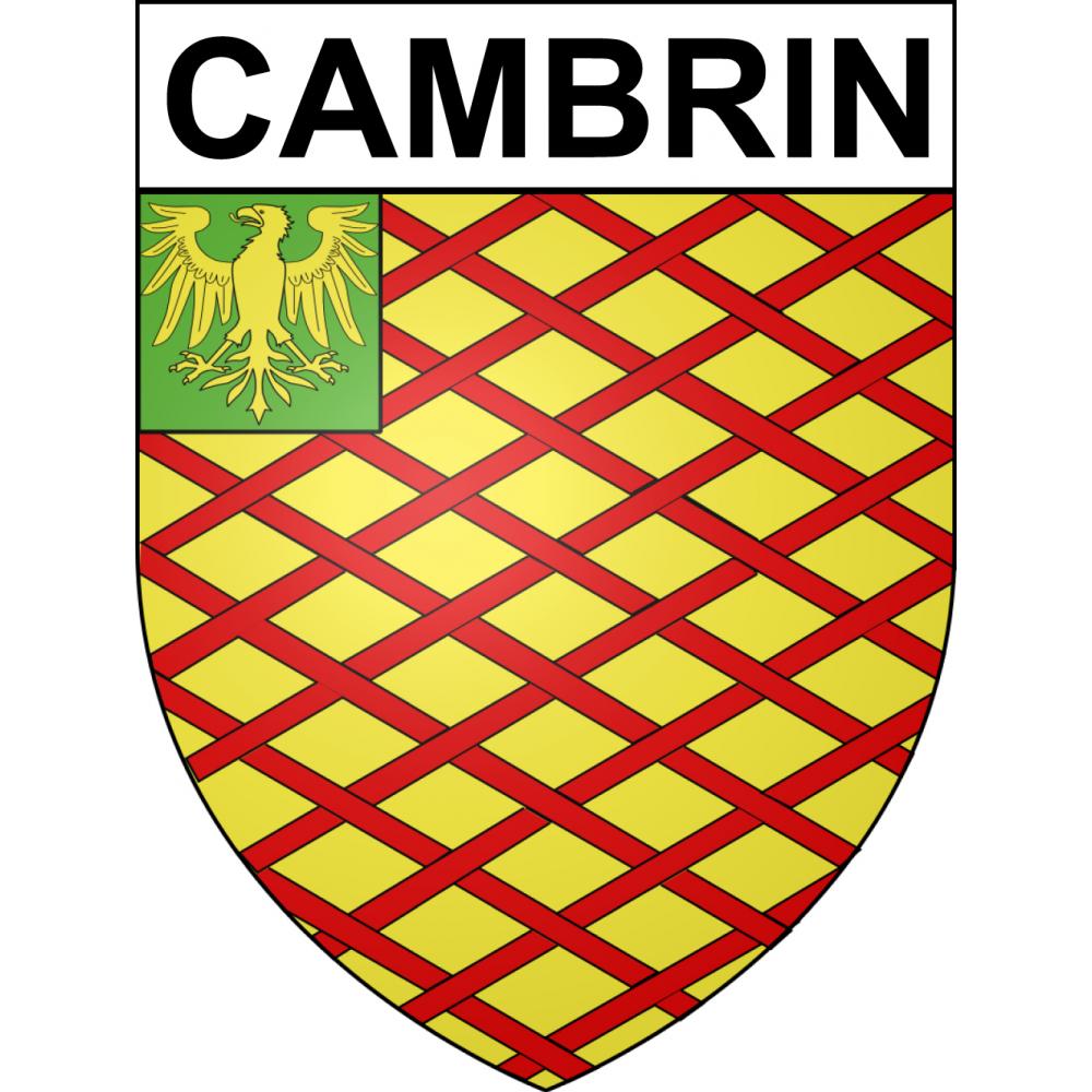 Cambrin 62 ville sticker blason écusson autocollant adhésif