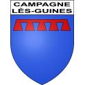 Campagne-lès-Guines 62 ville sticker blason écusson autocollant adhésif