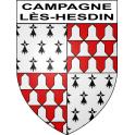 Campagne-lès-Hesdin 62 ville sticker blason écusson autocollant adhésif