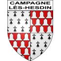 Pegatinas escudo de armas de Campagne-lès-Hesdin adhesivo de la etiqueta engomada