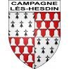 Campagne-lès-Hesdin 62 ville sticker blason écusson autocollant adhésif