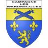 Campagne-lès-Wardrecques 62 ville sticker blason écusson autocollant adhésif