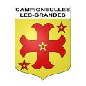Campigneulles-les-Grandes 62 ville sticker blason écusson autocollant adhésif