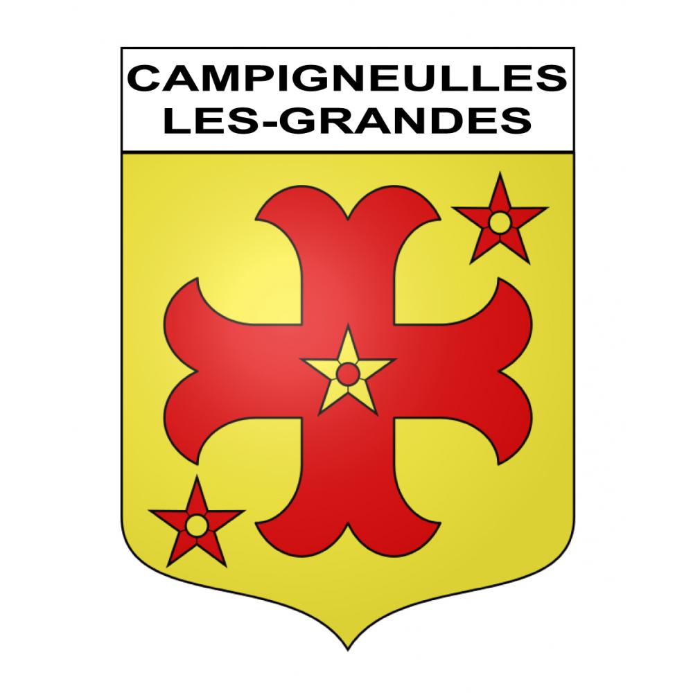 Campigneulles-les-Grandes 62 ville sticker blason écusson autocollant adhésif