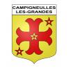 Campigneulles-les-Grandes Sticker wappen, gelsenkirchen, augsburg, klebender aufkleber