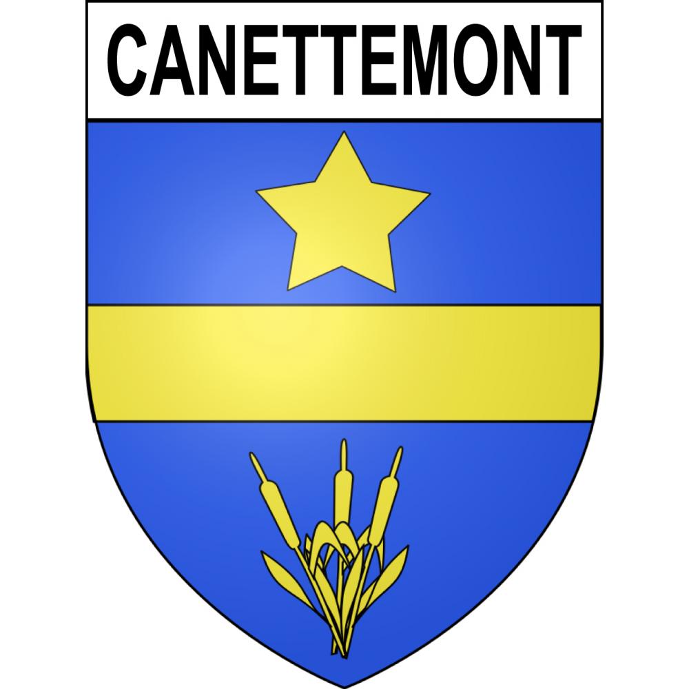 Stickers coat of arms Canettemont adhesive sticker