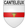 Pegatinas escudo de armas de Canteleux adhesivo de la etiqueta engomada