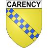 Pegatinas escudo de armas de Carency adhesivo de la etiqueta engomada