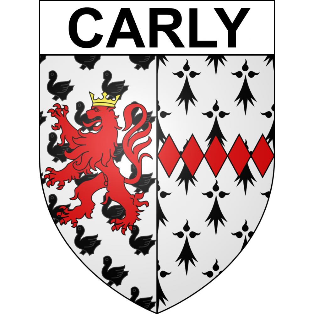 Pegatinas escudo de armas de Carly adhesivo de la etiqueta engomada