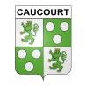 Caucourt Sticker wappen, gelsenkirchen, augsburg, klebender aufkleber