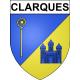 Clarques 62 ville sticker blason écusson autocollant adhésif