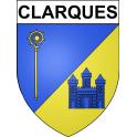 Clarques Sticker wappen, gelsenkirchen, augsburg, klebender aufkleber