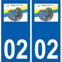 02 La Ferté-Milon logo ville autocollant plaque sticker