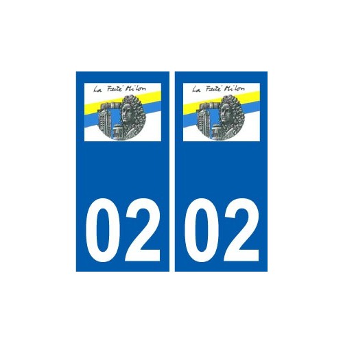 02 La Ferté-Milon logo ville autocollant plaque sticker