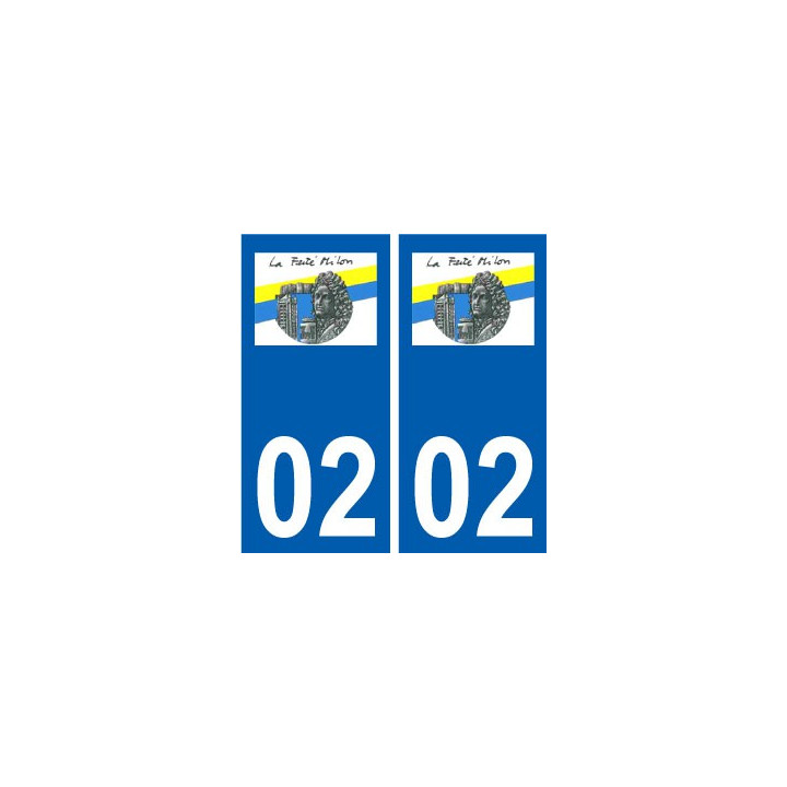 02 La Ferté-Milon logo ville autocollant plaque sticker