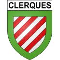 Clerques Sticker wappen, gelsenkirchen, augsburg, klebender aufkleber