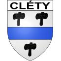 Cléty Sticker wappen, gelsenkirchen, augsburg, klebender aufkleber