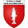 Pegatinas escudo de armas de Colline-Beaumont adhesivo de la etiqueta engomada