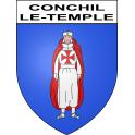 Conchil-le-Temple Sticker wappen, gelsenkirchen, augsburg, klebender aufkleber