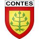 Contes 62 ville sticker blason écusson autocollant adhésif