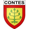 Contes Sticker wappen, gelsenkirchen, augsburg, klebender aufkleber