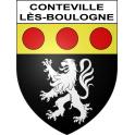 Conteville-lès-Boulogne Sticker wappen, gelsenkirchen, augsburg, klebender aufkleber