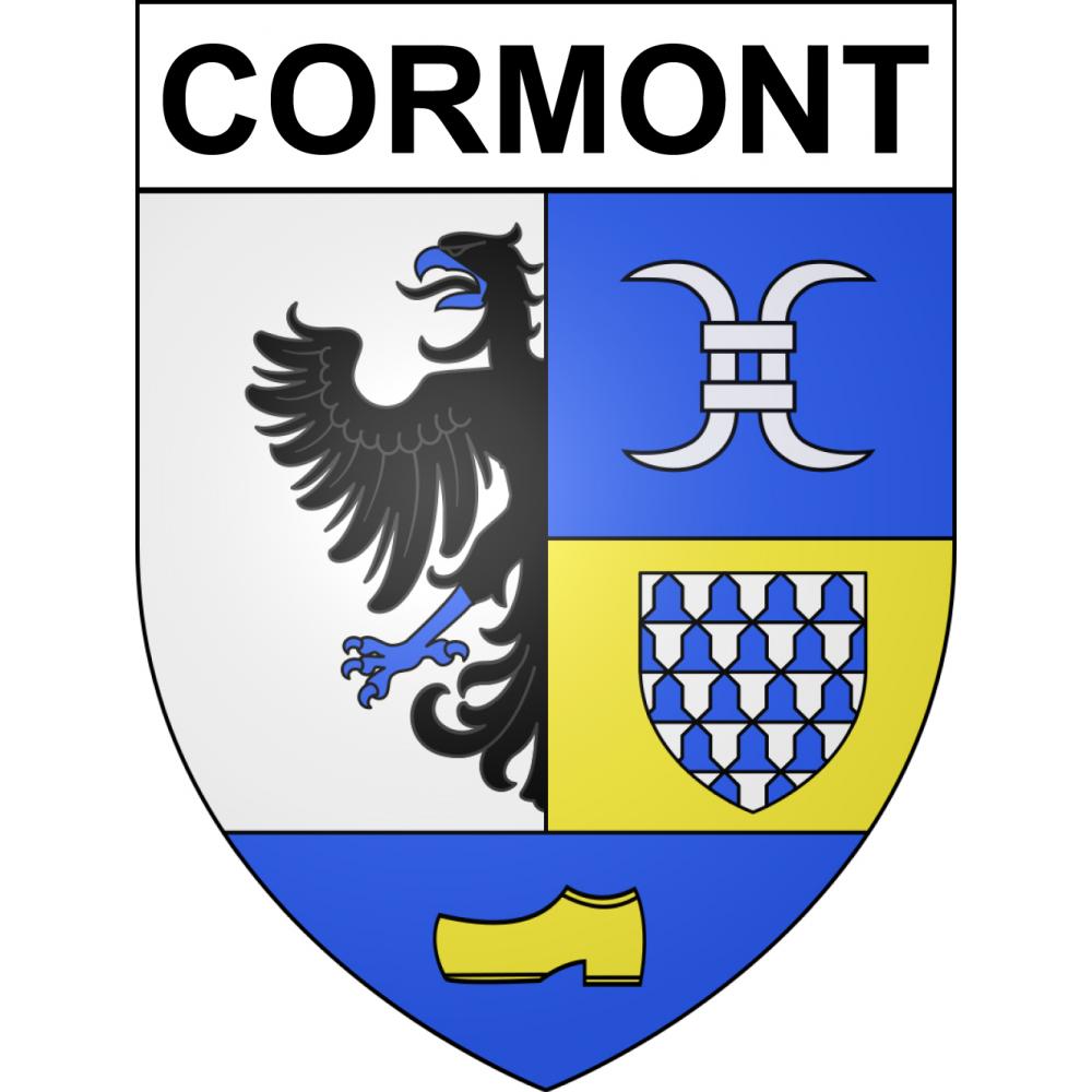 Cormont 62 ville sticker blason écusson autocollant adhésif