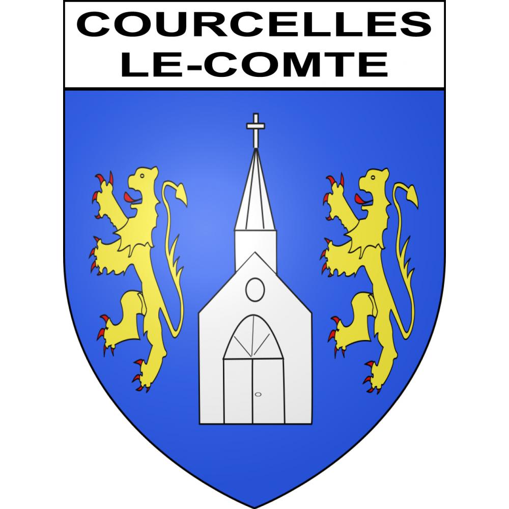 Stickers coat of arms Courcelles-le-Comte adhesive sticker