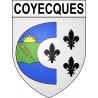 Coyecques Sticker wappen, gelsenkirchen, augsburg, klebender aufkleber