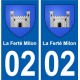 02 La Ferté-Milon città adesivo, adesivo piastra