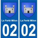 02 La Ferté-Milon city sticker, plate sticker