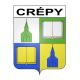 Crépy 62 ville sticker blason écusson autocollant adhésif