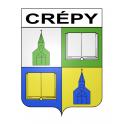 Crépy Sticker wappen, gelsenkirchen, augsburg, klebender aufkleber