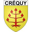 Créquy 62 ville sticker blason écusson autocollant adhésif