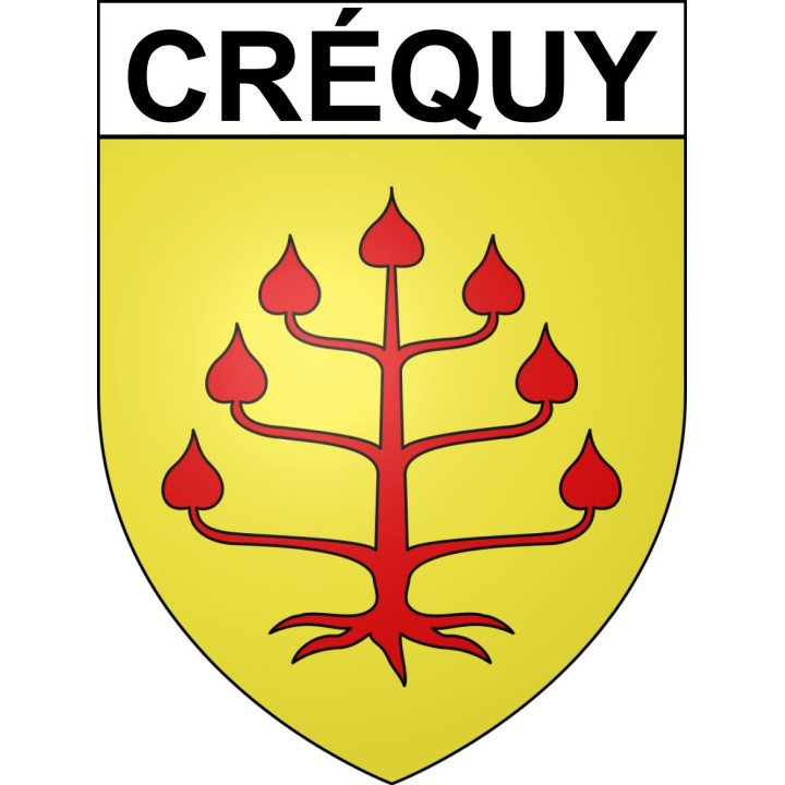Créquy Sticker wappen, gelsenkirchen, augsburg, klebender aufkleber
