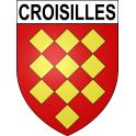 Croisilles Sticker wappen, gelsenkirchen, augsburg, klebender aufkleber