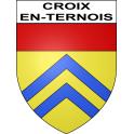 Croix-en-Ternois Sticker wappen, gelsenkirchen, augsburg, klebender aufkleber