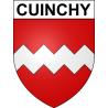 Cuinchy 62 ville sticker blason écusson autocollant adhésif