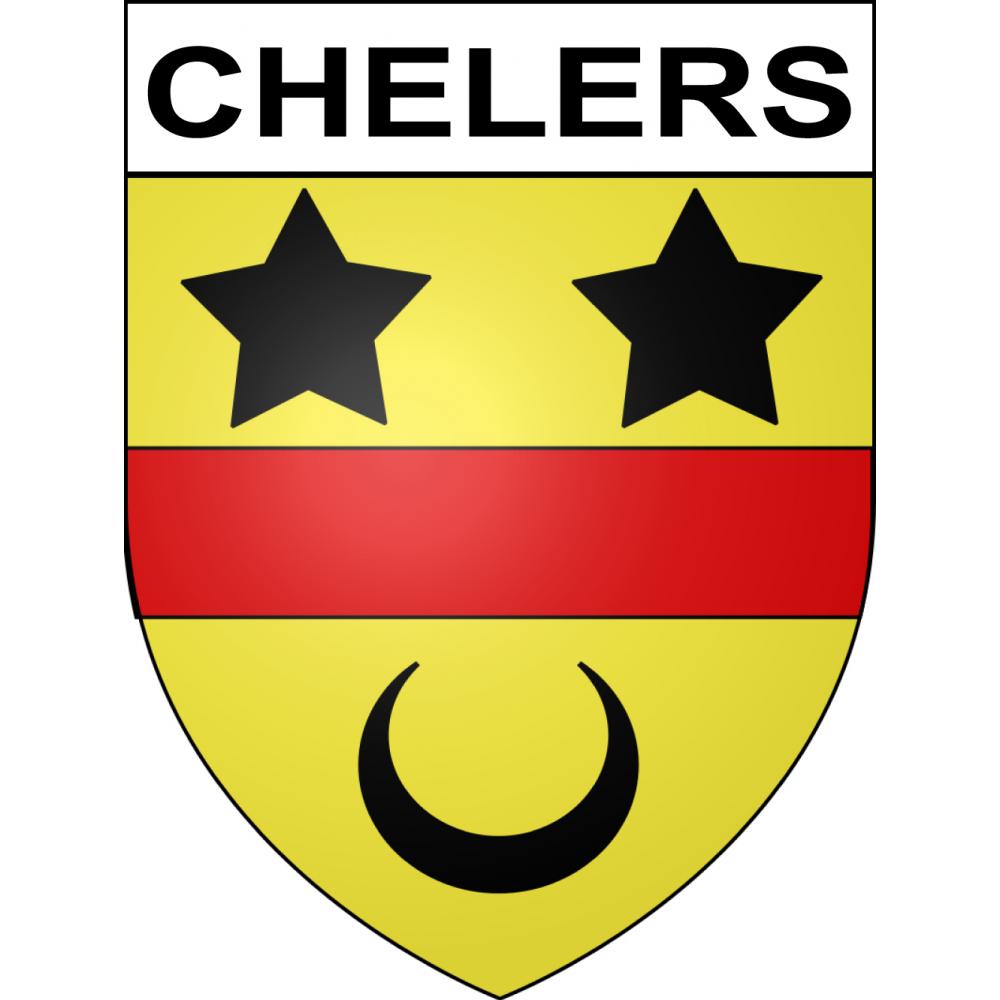Chelers 62 ville sticker blason écusson autocollant adhésif