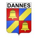 Dannes Sticker wappen, gelsenkirchen, augsburg, klebender aufkleber