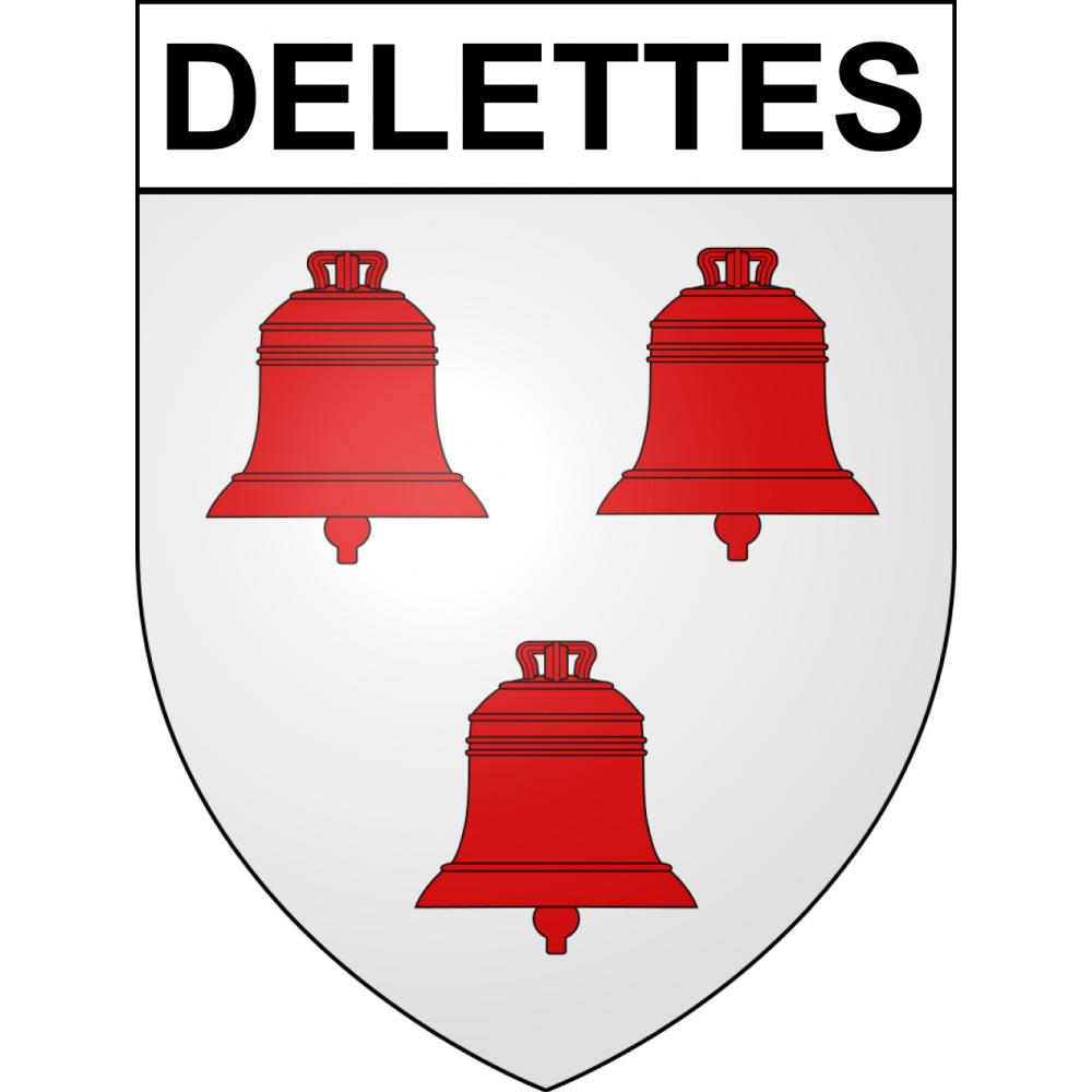 Stickers coat of arms Delettes adhesive sticker