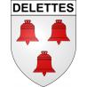 Delettes Sticker wappen, gelsenkirchen, augsburg, klebender aufkleber