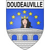 Pegatinas escudo de armas de Doudeauville adhesivo de la etiqueta engomada
