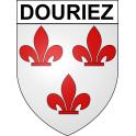 Douriez Sticker wappen, gelsenkirchen, augsburg, klebender aufkleber