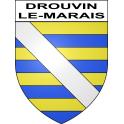 Drouvin-le-Marais Sticker wappen, gelsenkirchen, augsburg, klebender aufkleber
